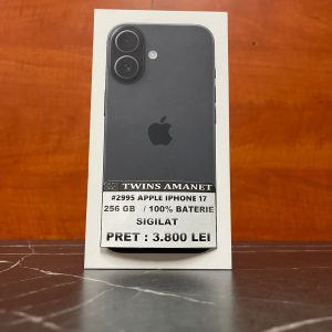 #2995 APPLE IPHONE 17 256GB - NEGRU